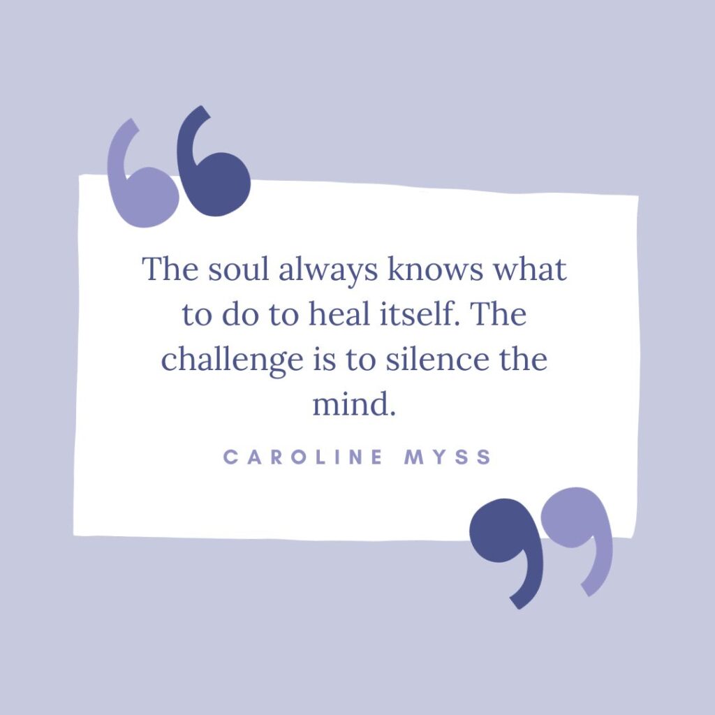 Quotes to end a yoga class by Caroline Myss